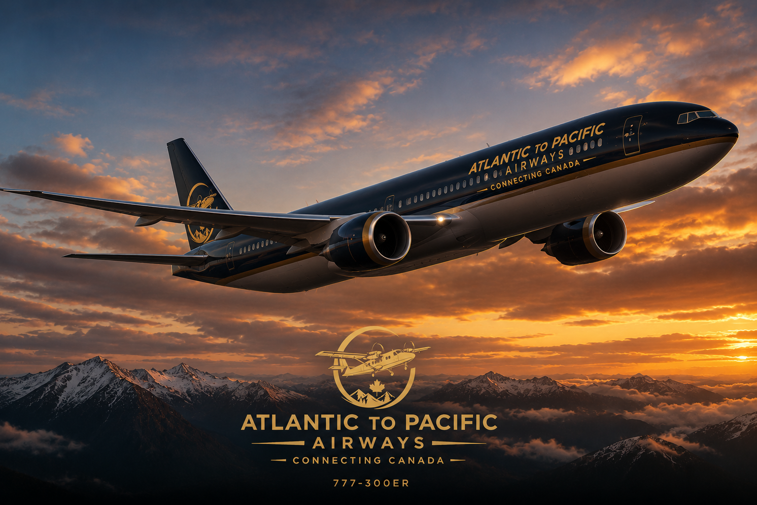 Boeing 777 Series in Atlantic to Pacific Airways livery